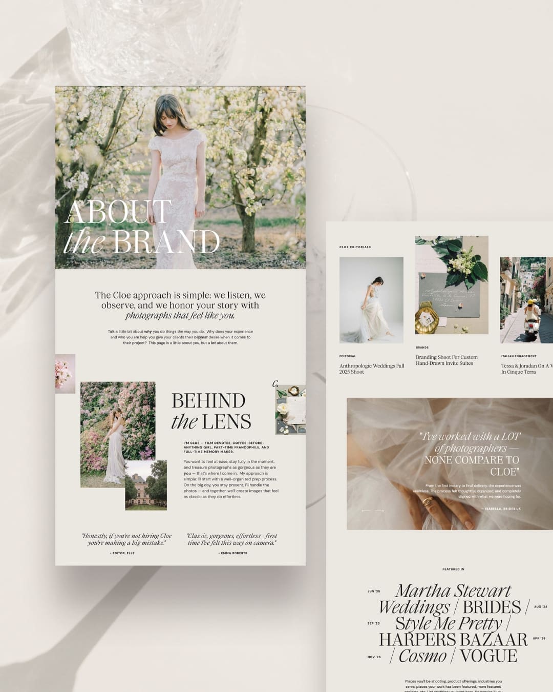 Photography website pages every photographer needs